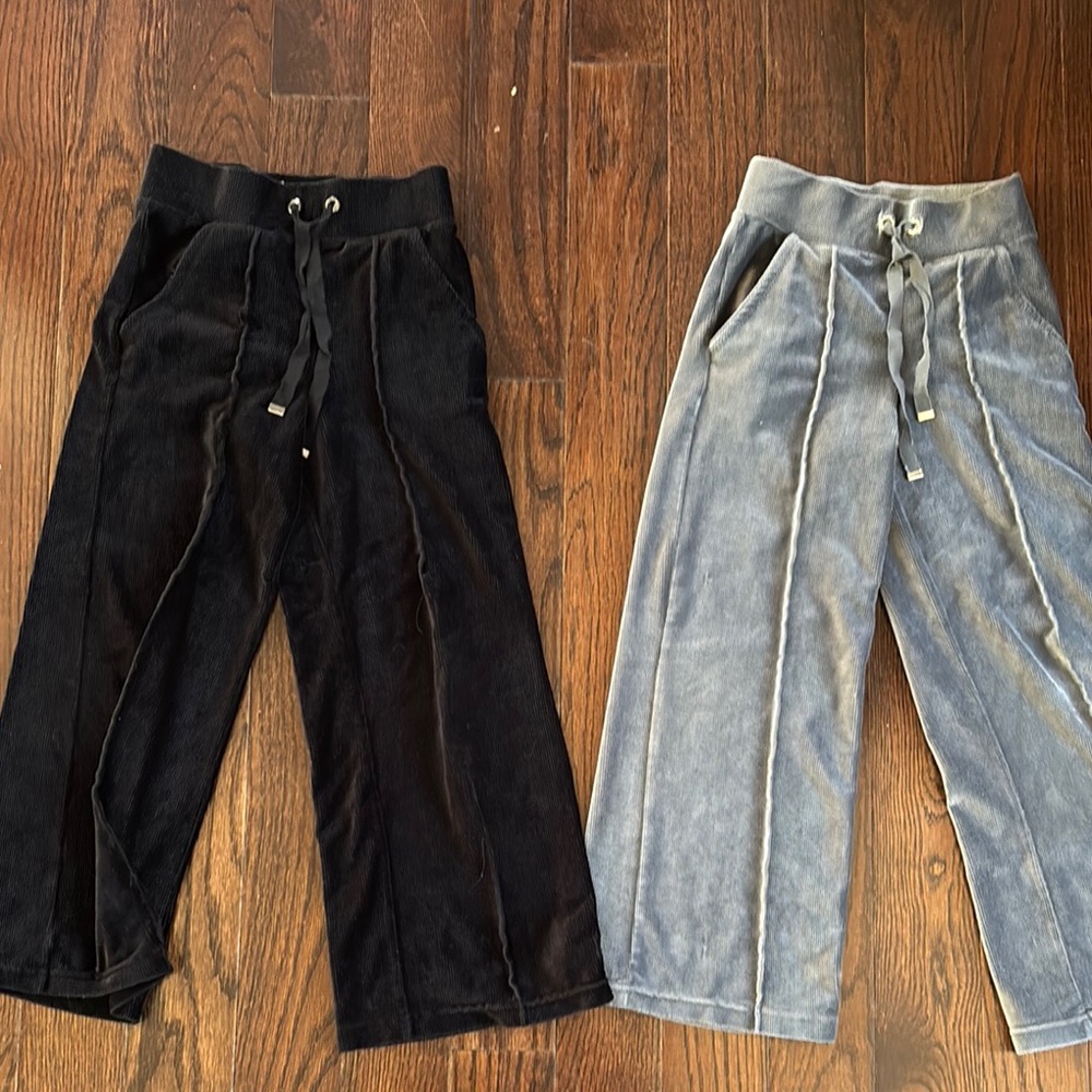 Black Wide-leg Sweatpants